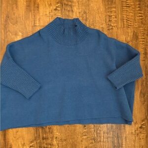 Kerisma Blue Cowl Neck Sweater with Chunky Knit
